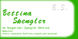 bettina spengler business card